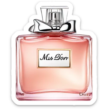 Miss dior perfume sticker