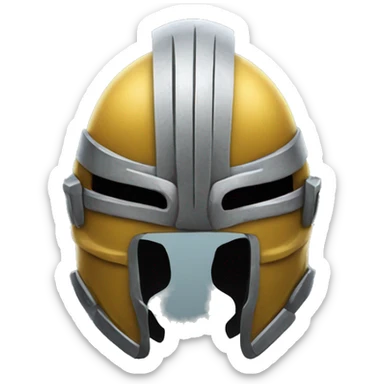 helmet warrior space sticker