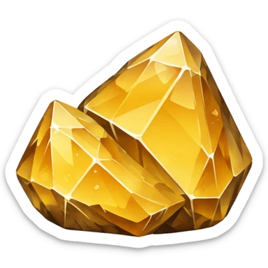 Salt rock a yellowish color sticker