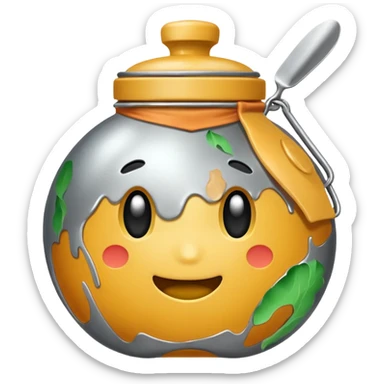 Camp Essentials, canteen,negative:character. sticker