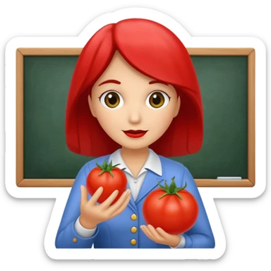 Mrs. Thursday classroom with tomatoes sticker