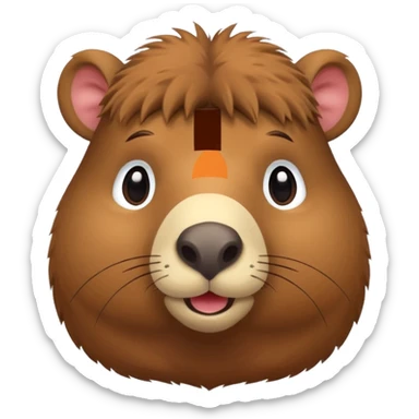 𝔸 𝕔𝕦𝕥𝕖 𝕔𝕒𝕡𝕪𝕓𝕒𝕣𝕒 sticker