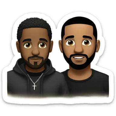 Drake and Kendrick Lamar  sticker