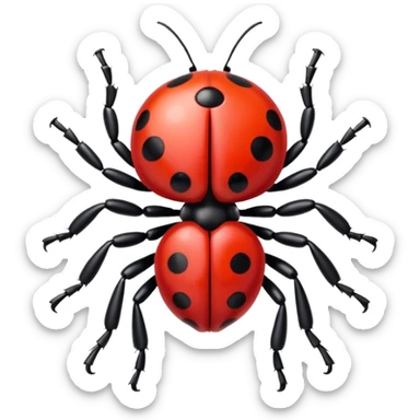 ladybug shakin booty sticker