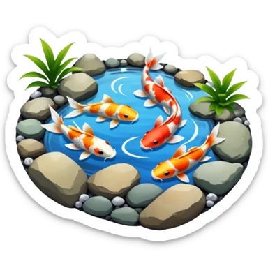 Koi Pond sticker