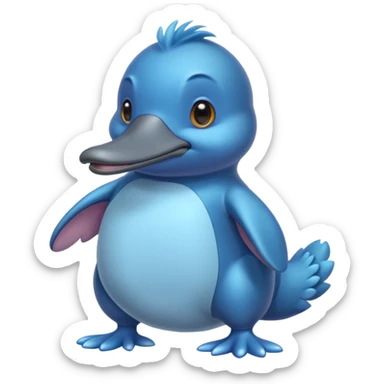 BLUE PLATYPUS  sticker