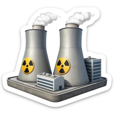 realistic nuclear power plant sticker