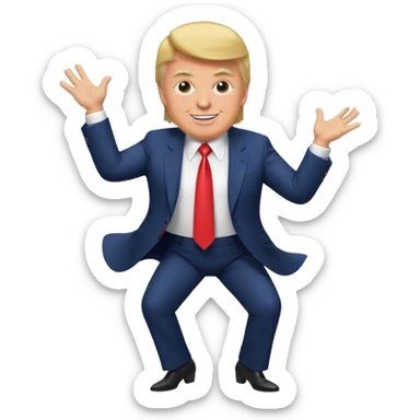 trump dance sticker
