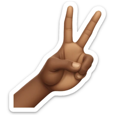 single hand making a wolf gesture sticker