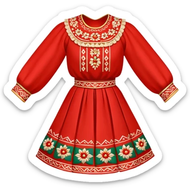 bulgarian folk dance cloth sticker