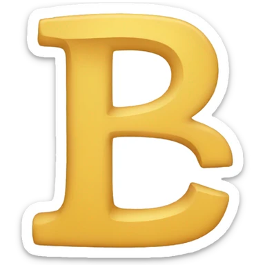 letter "b" sticker