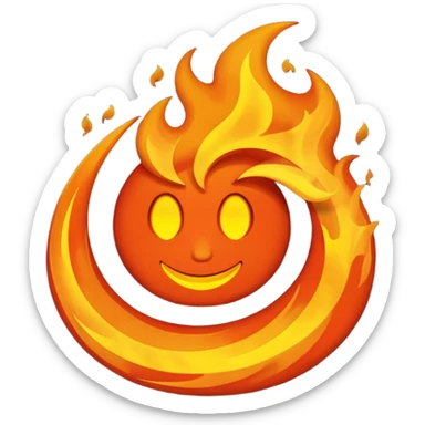 pitch black fire sticker