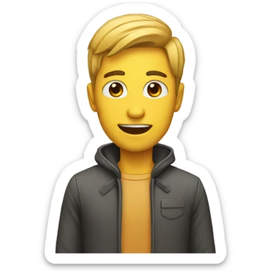 a person showing something  sticker