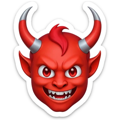 Devil sticker sticker