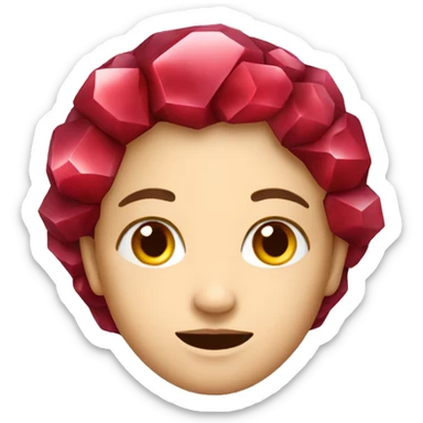 ruby gemstone sticker