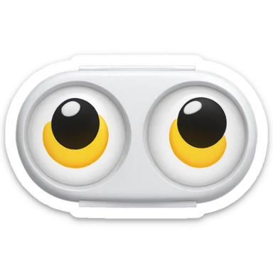 dual compartment prescription contact lens case sticker