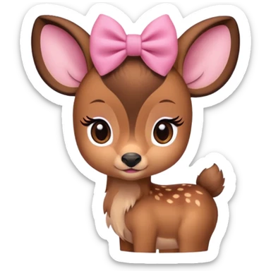 bambi with 🎀 sticker