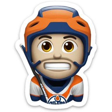 Oilers Hockey sticker