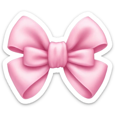Baby Pink bow sticker