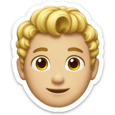 Handsome rich boy nice hairstyle  sticker