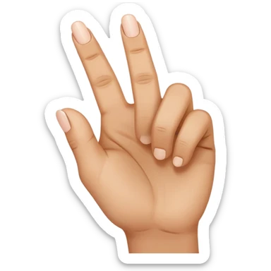 Someone holding a middle finger up sticker