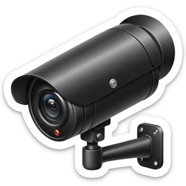 CCTV Camera pointing north sticker