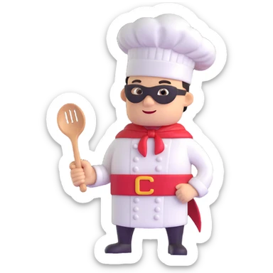 superhero chef  sticker