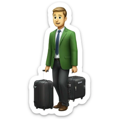 Zelenskyy with baggage  sticker