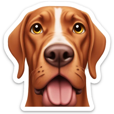 Angry vizsla sticker