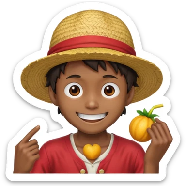 Make it based off the show.One piece and make it be like luffy sticker