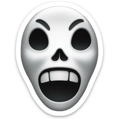 ghost face scream movie sticker