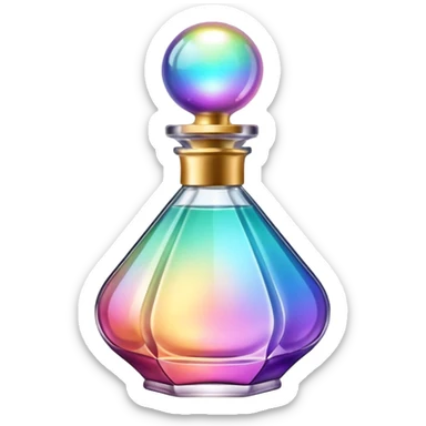 fun shaped perfume bottle sticker