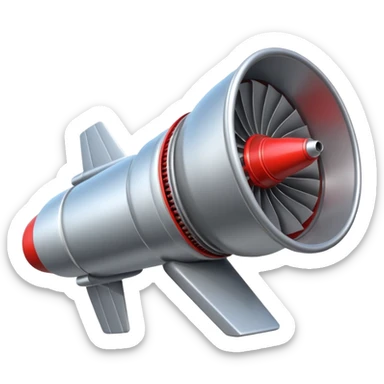 Generate a jet engine for the Russian drone "Geranium-3" sticker