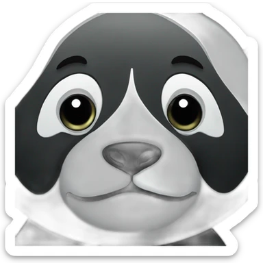 Panda side eyes sticker