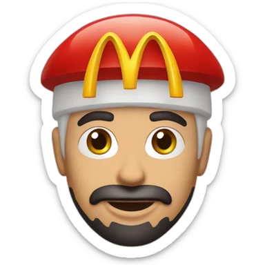 Ramzan Kadirov McDonald's sticker