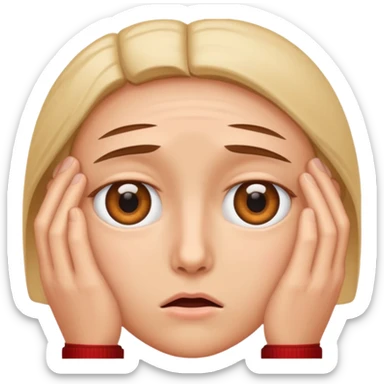 Eye twitching sticker