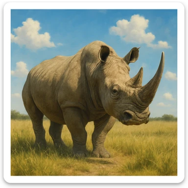 Rhino sticker