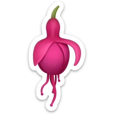 fuchia notas sticker