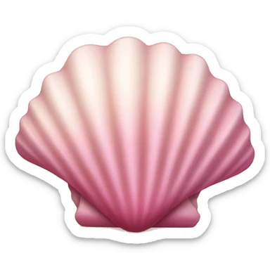 pink seashell sticker
