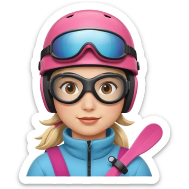 skier sticker
