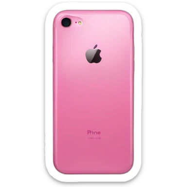 Pink iphone sticker