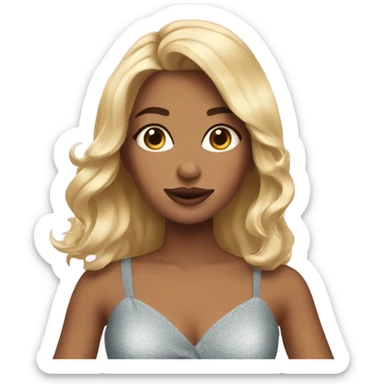 Girly emojis, that Girl and glamour sticker