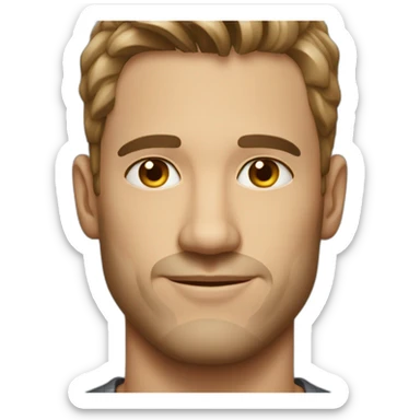 A handsome man in his 30's sticker