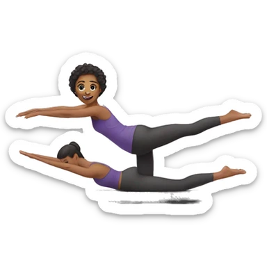 Pilates girlie sticker