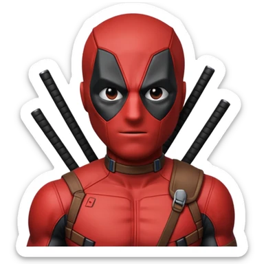 DeadPool from marvel rivals ass sticker