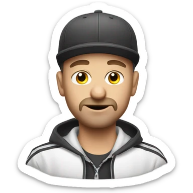 Polish guy as Hooligan  sticker