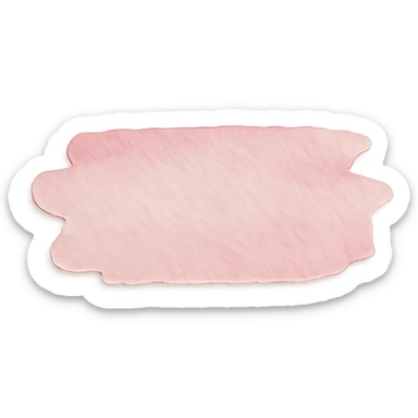 soft pastel hand-painted watercolor brush stroke for borders with a pink hue sticker