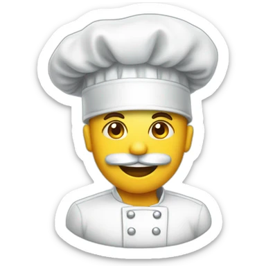 A diamond wears a chef hat sticker