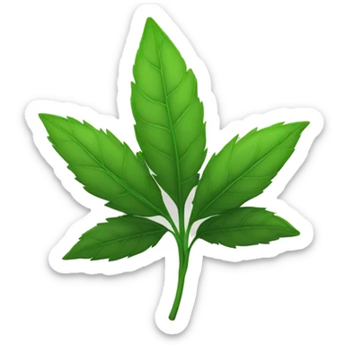 Weed plant sticker