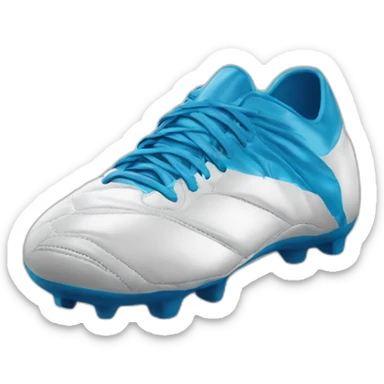 Chaussures de foot qui tire dans un ballon sticker